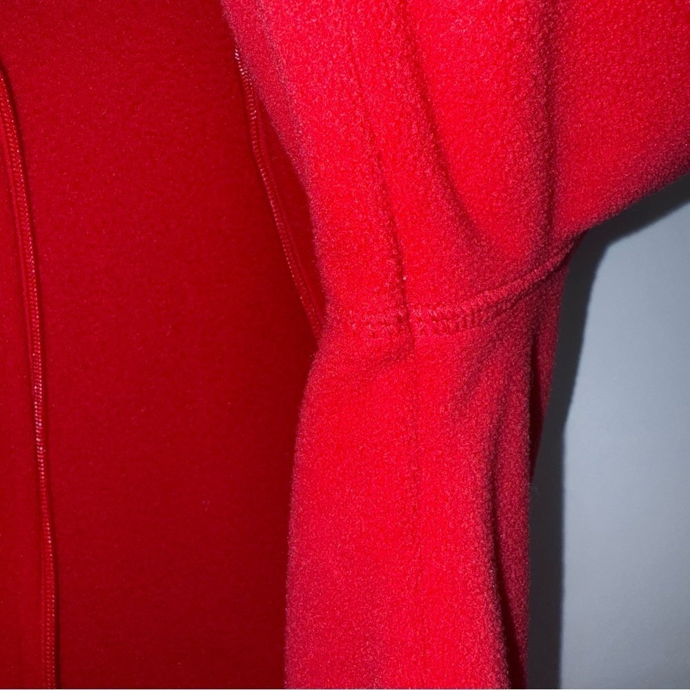 Clavin Klein Performance Fleece Zipper Jacket Size Medium Red - Picture 4 of 11